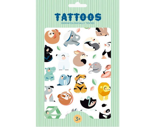 Petit Monkey Tatuajes temporales Wild Animals