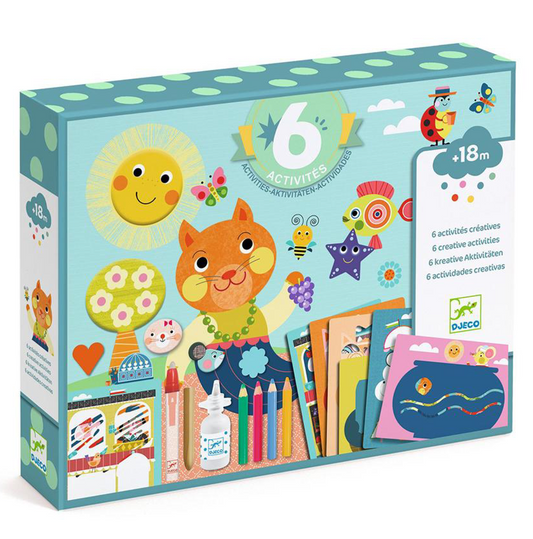 Djeco Baby Cofre multiactividades El gato y sus amigos