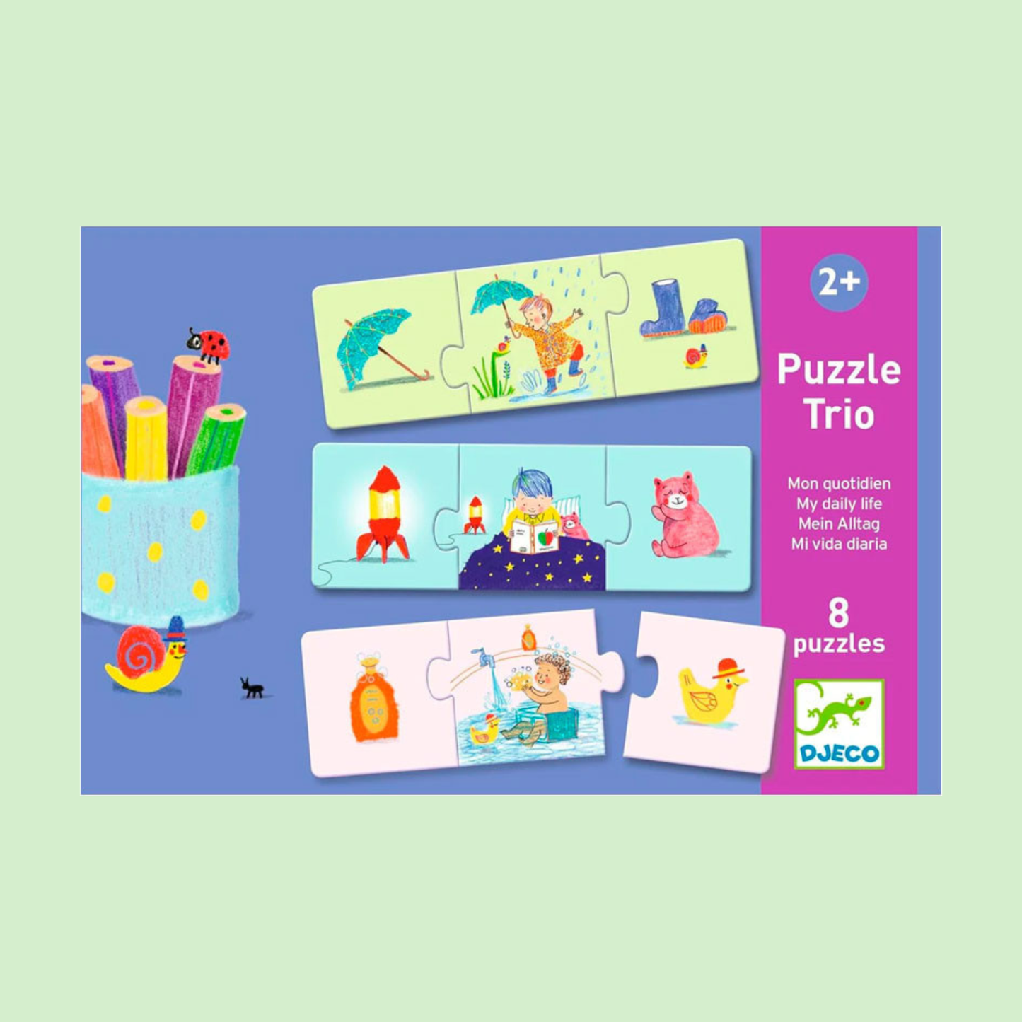Djeco Puzzle Trio Mi vida diaria
