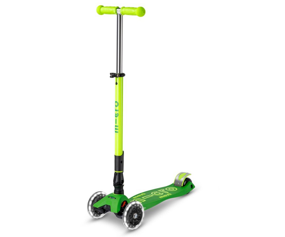 Micro Patinete Maxi Deluxe Plegable Neón Verde/amarillo