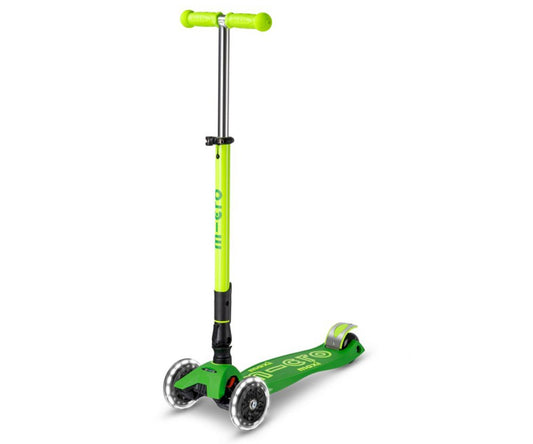 Micro Patinete Maxi Deluxe Plegable Neón Verde/amarillo