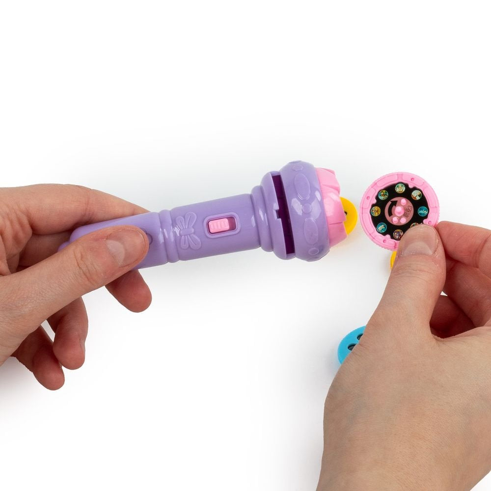 Kidea Set proyector de imágenes con 5 discos Rosa