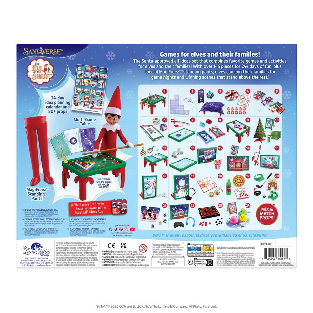 Elf on the shelf Fun & games kit