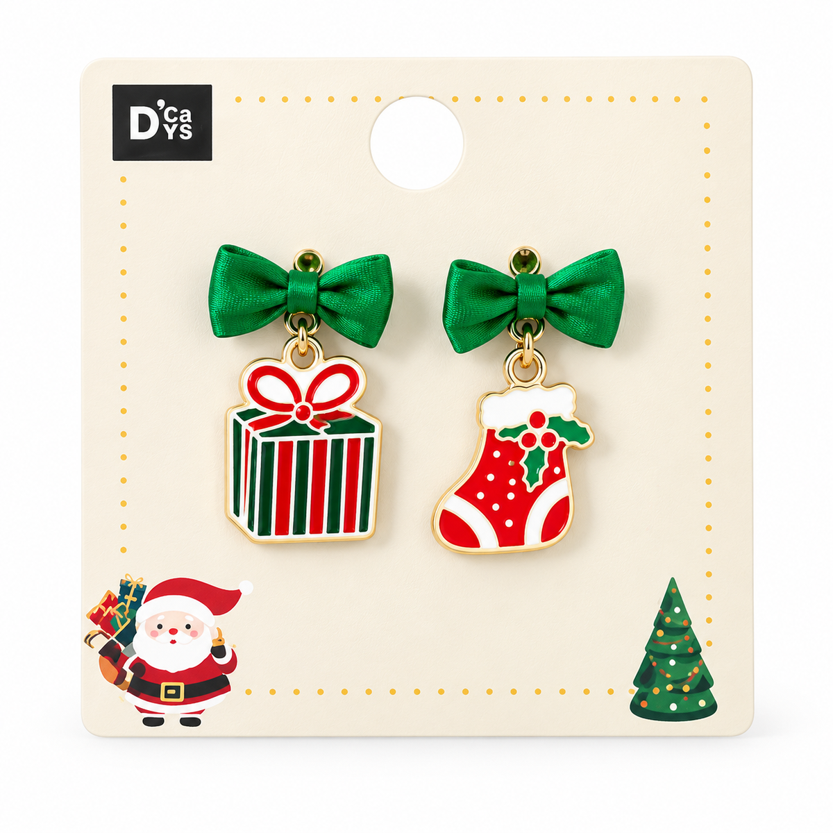Pendientes navideños