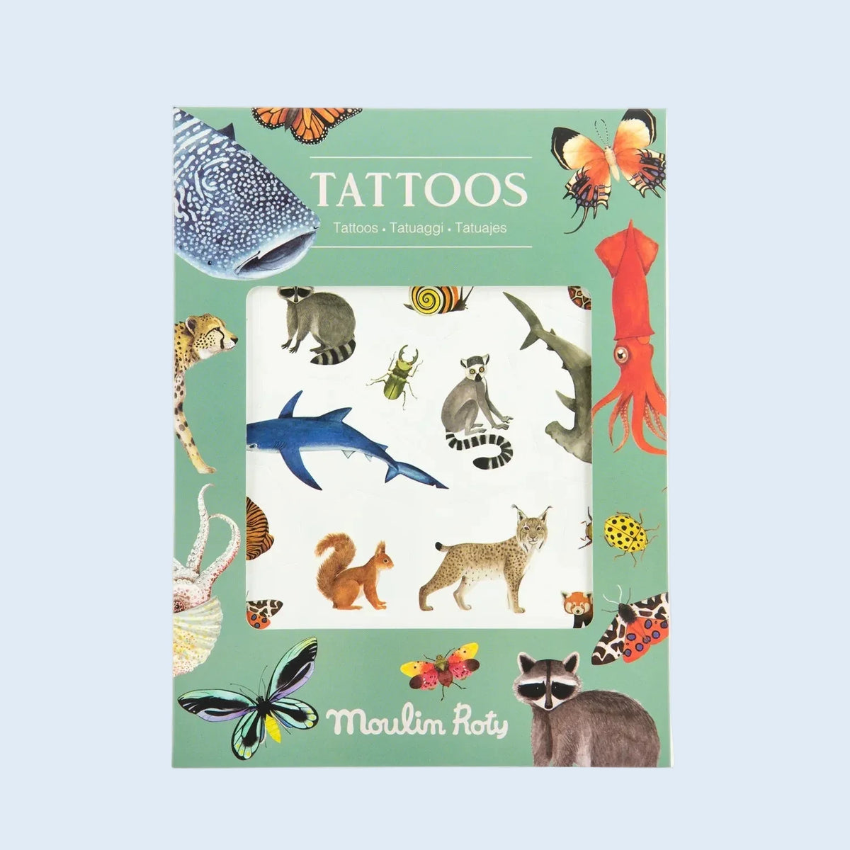 Moulin Roty Tatuajes Animales del mundo