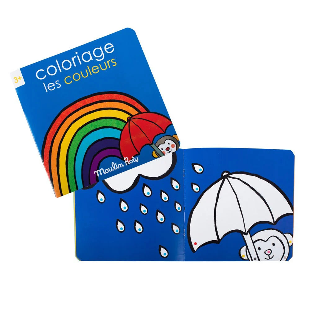 Moulin Roty Libro para colorear Los colores