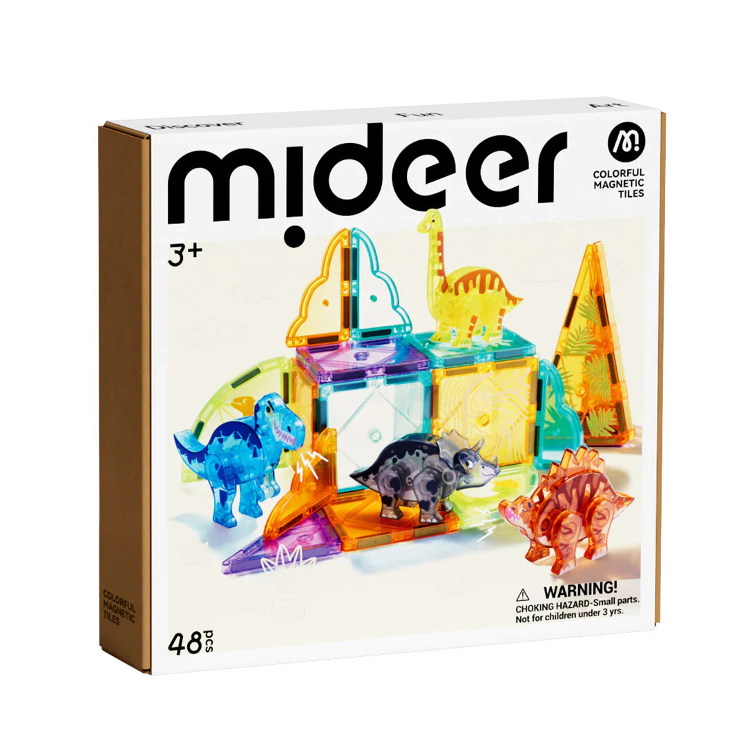 Mideer Magnéticos 48 piezas Dinosaurios