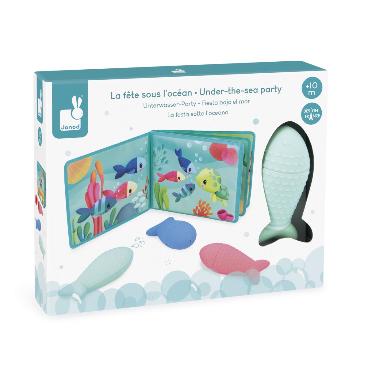 Janod Libro mágico baño Fiesta bajo el mar
