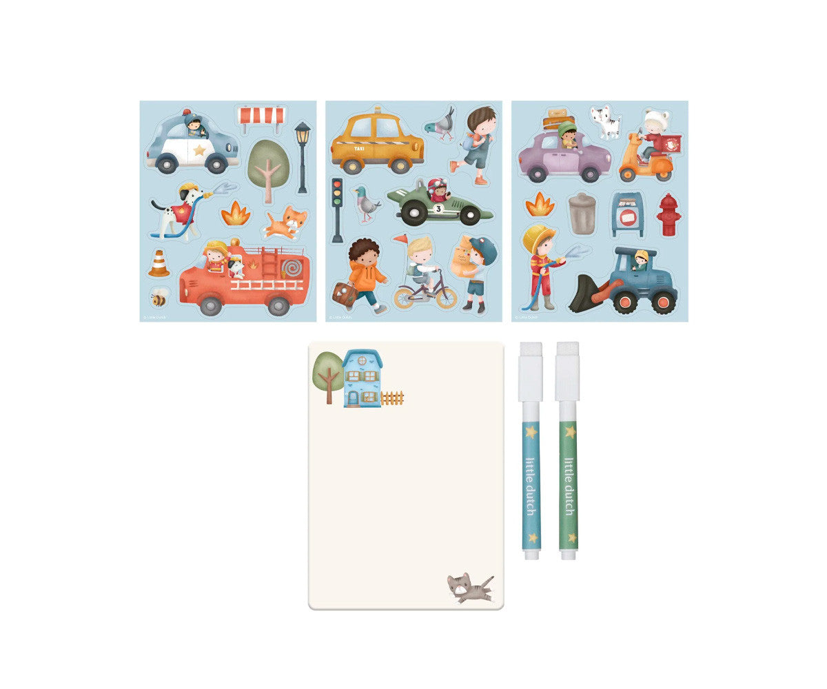 Little dutch Libro magnético Vehicles