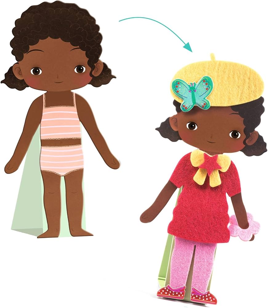 Djeco Personajes para vestir con fieltro