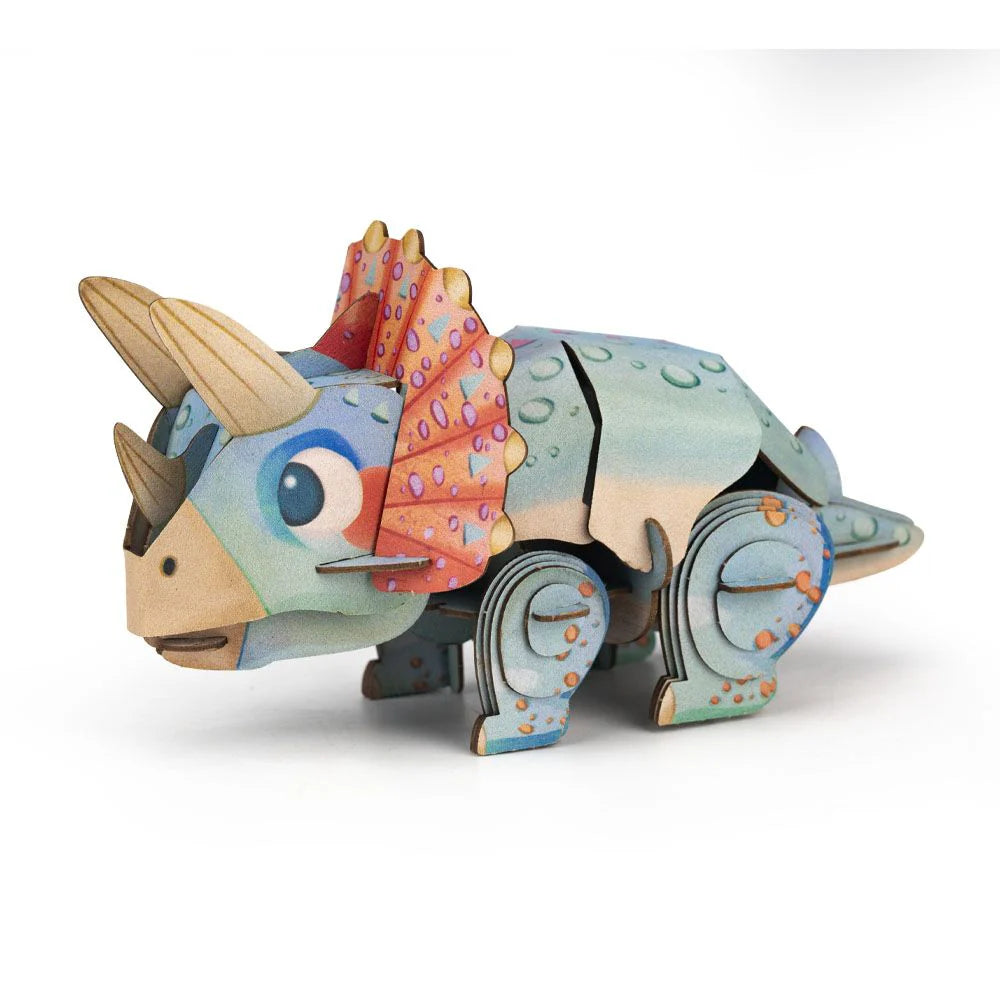 MierEdu Mini Puzzle 3D con sonido Triceratops