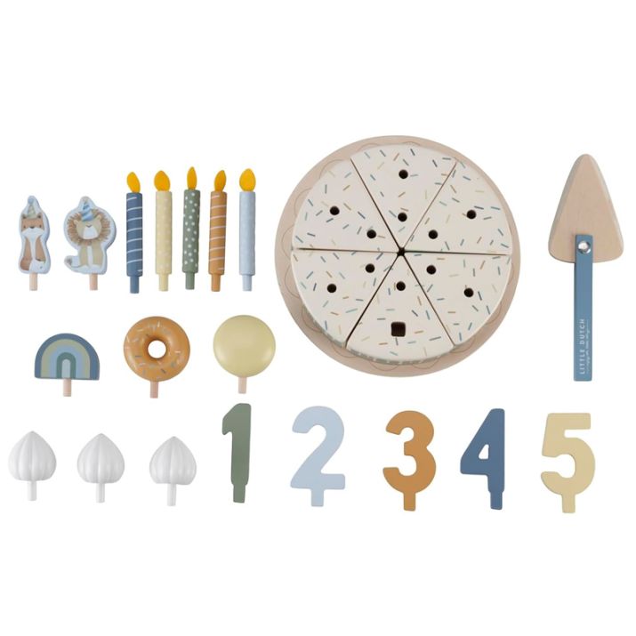 Little Dutch Tarta de cumpleaños Tonos azules