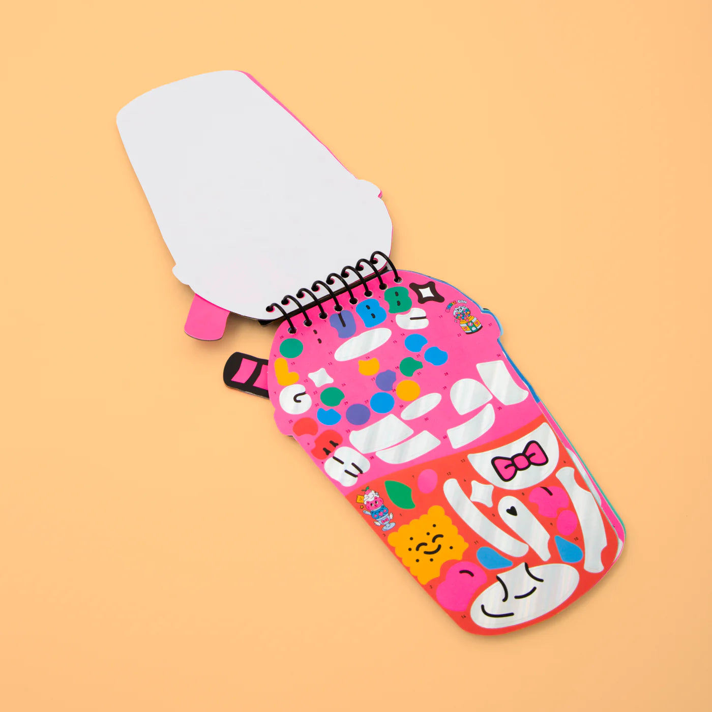 Omy Libreta de pegatinas enumeradas Bubble Tea