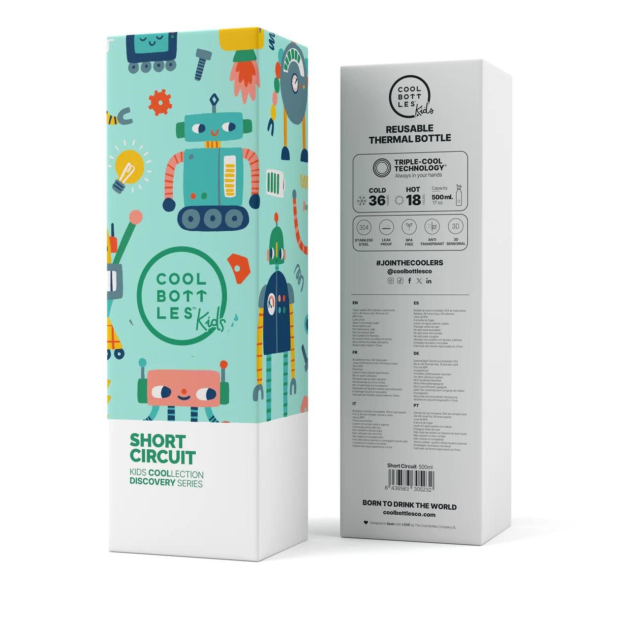 Cool Bottles Botella térmica 500 ml Short Circuit