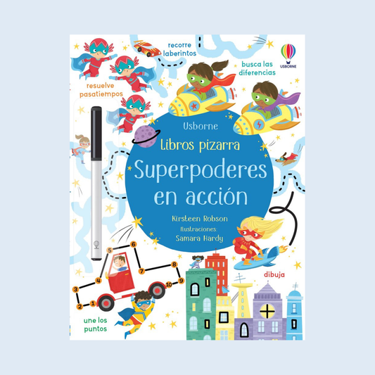 Libros pizarra Superpoderes en acción