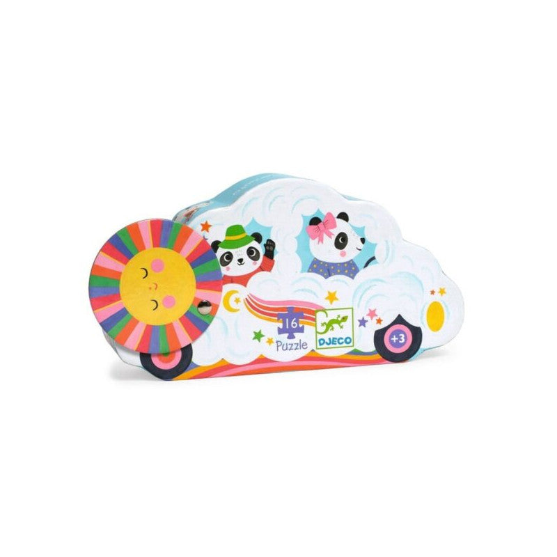 Djeco Puzzle silueta coche nube