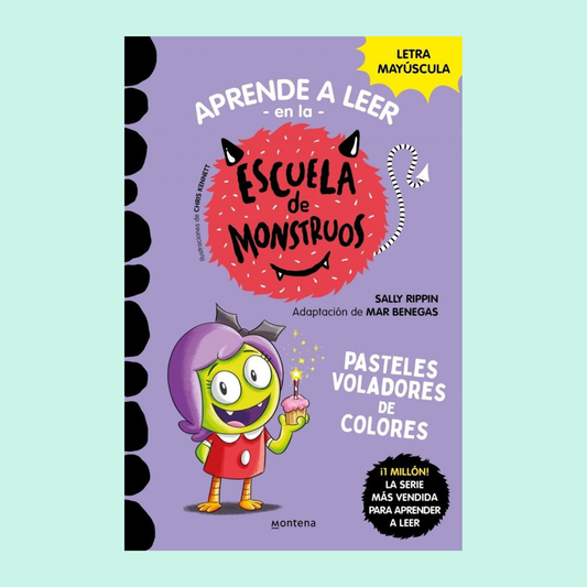 Aprende a leer en la escuela de monstruos 5 Pasteles voladores de colores￼