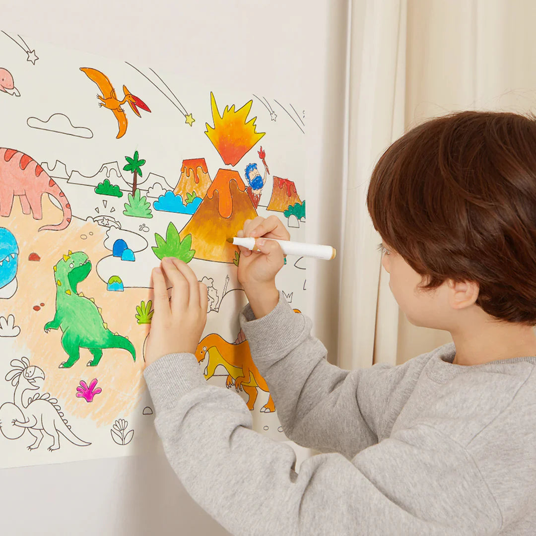 Mideer Rollo adhesivo para colorear Zoo