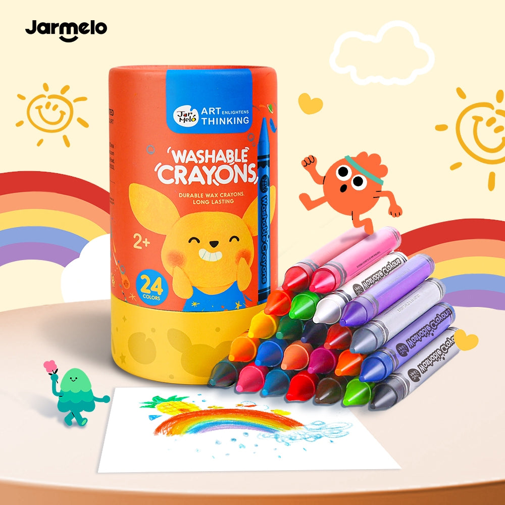 Jar Melo Ceras lavables 16 o 24 colores