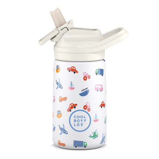 Cool Bottles Botella térmica 350 ml Kiddie Little Wheels