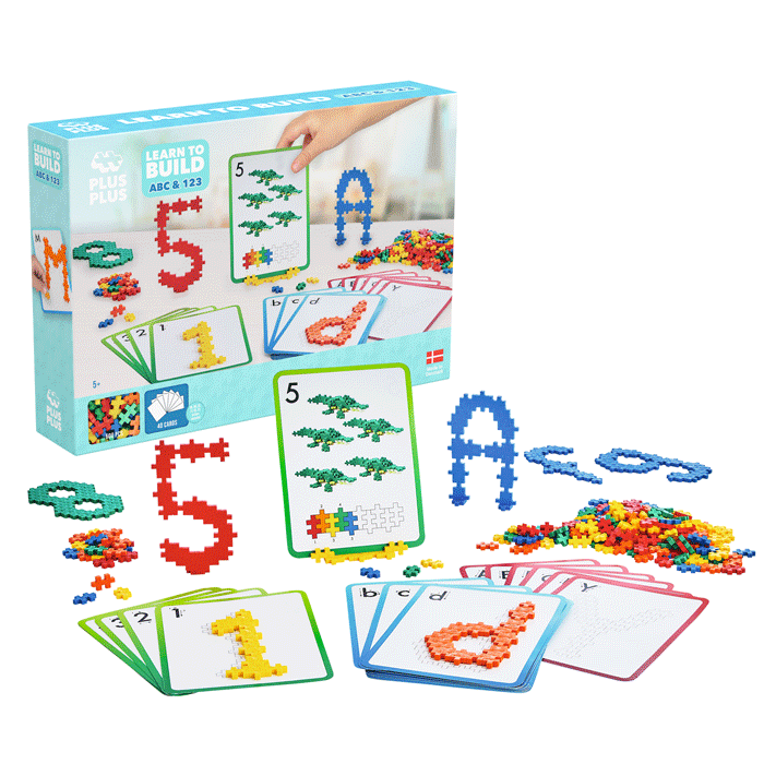Plus plus Learn to build ABC & 123 600 piezas