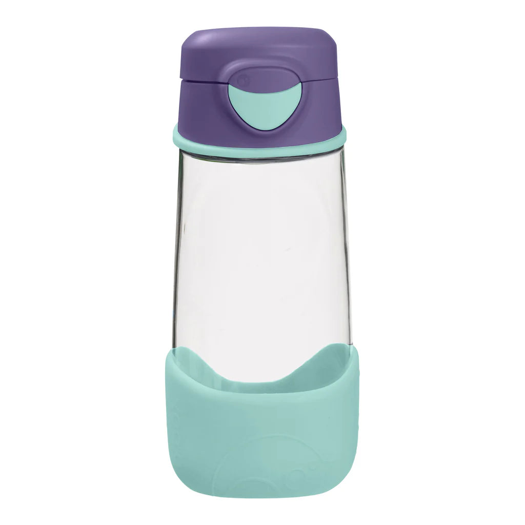 B.box Botella tritán con boquilla 450 ml Lilac Pop
