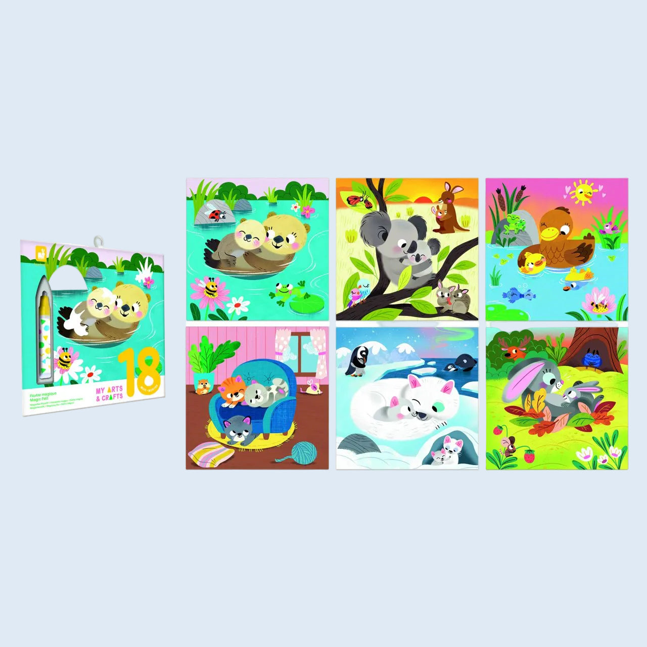 Janod Fieltro mágico Animales mimosos
