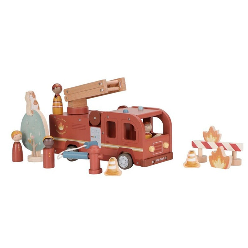 Little dutch Camión de bomberos con muñecos
