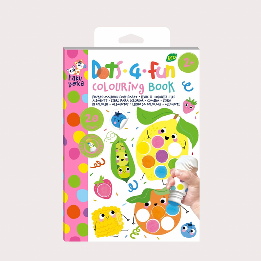 HakuYoka Dots Libro para colorear Comida