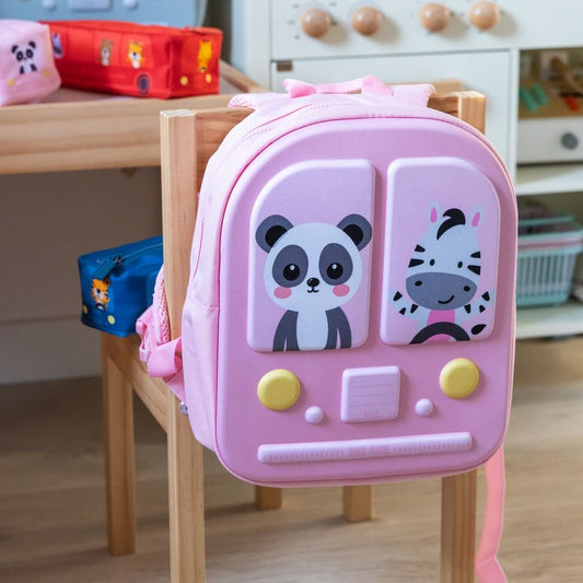 MiquelRius Mochila guardería bus Rosa
