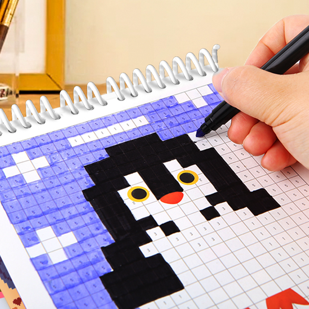 Jar Melo Cuaderno para colorear Pixel