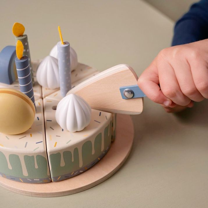 Little Dutch Tarta de cumpleaños Tonos azules