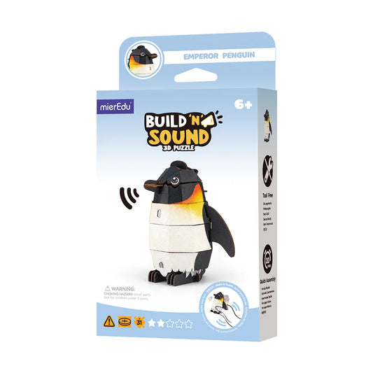 MierEdu Mini Puzzle 3D con sonido Pingüino