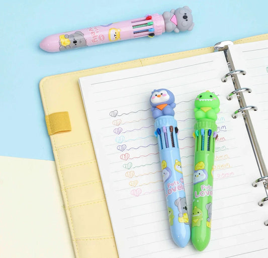 Kuki Pets Lovely Bolígrafo 10 Colores