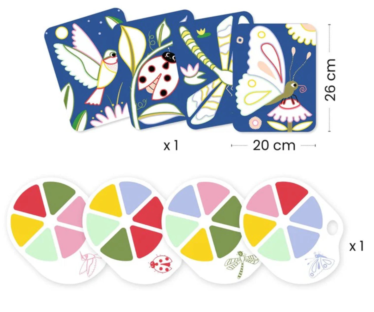 Djeco Pintura con Paleta Los Bichitos