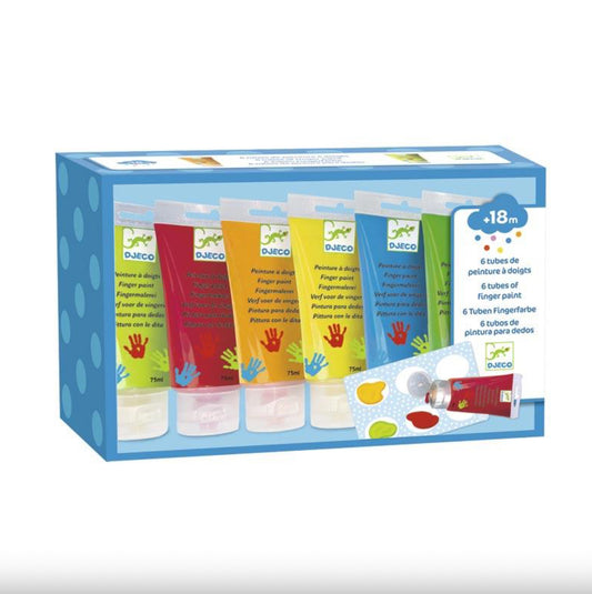 Djeco Pinturas para dedos 6 colores