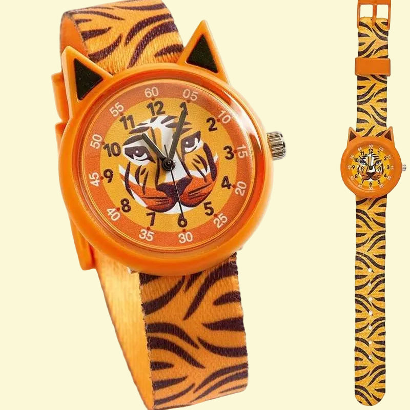 Djeco Ticlock Reloj analógico Tigre