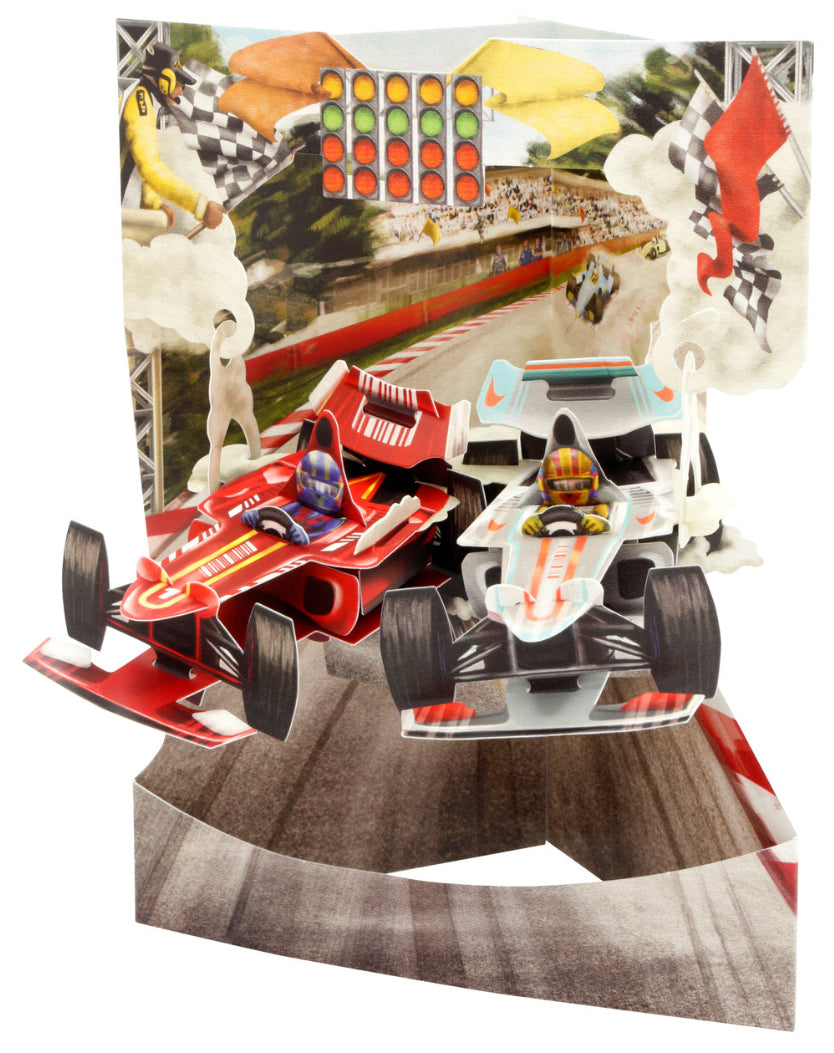 Swing Cards Postal de felicitación 3D Coches de F1