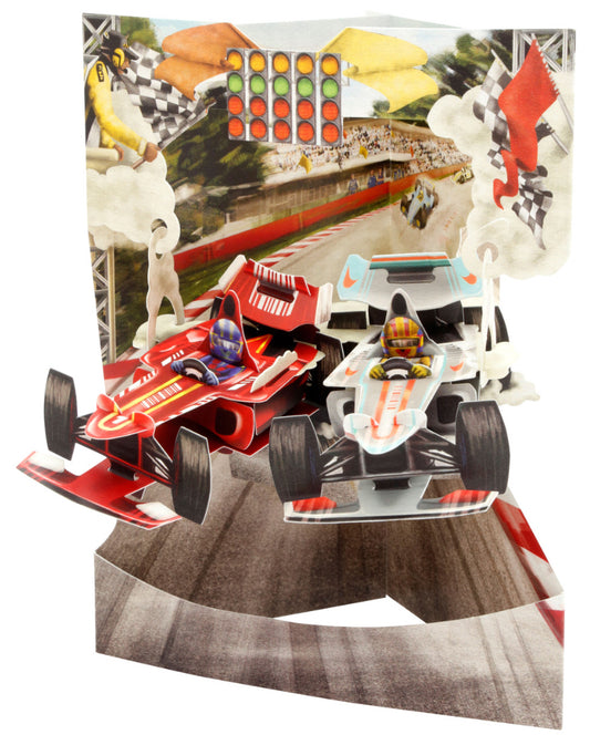 Swing Cards Postal de felicitación 3D Coches de F1