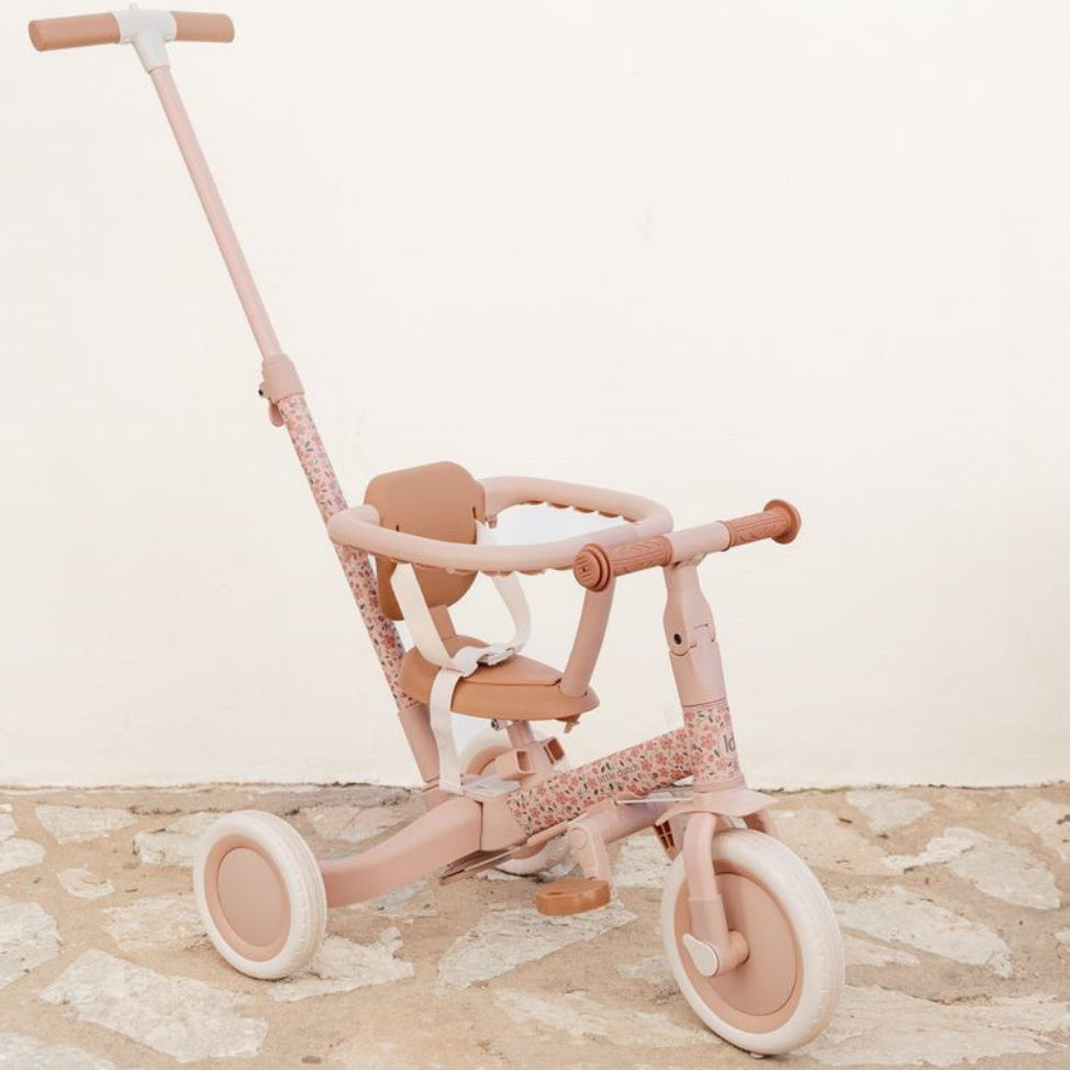 Little Dutch Triciclo Evolutivo Rosa Flores