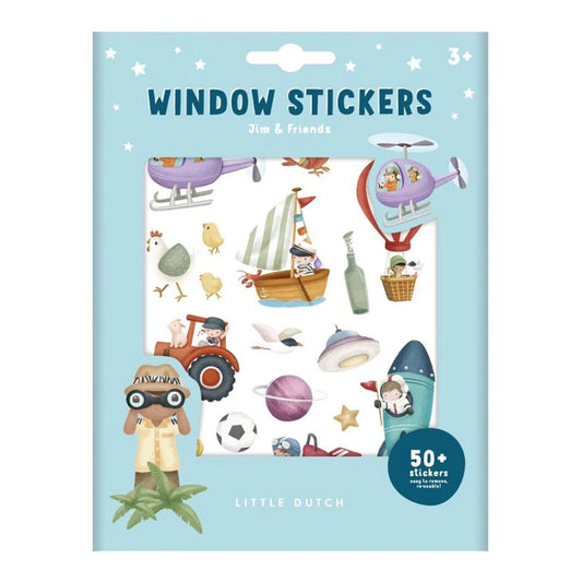 Little Dutch pegatinas para ventana Jim & Friends