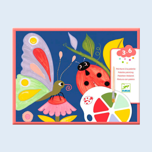 Djeco Pintura con Paleta Los Bichitos