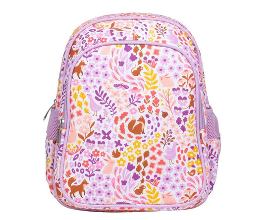 A Little Lovely Company Mochila con bolsillo térmico Flower Garden