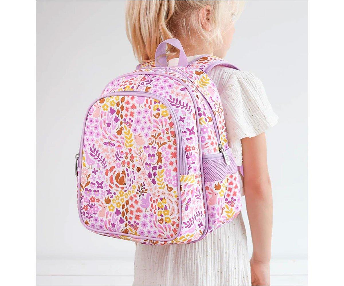 A Little Lovely Company Mochila con bolsillo térmico Flower Garden