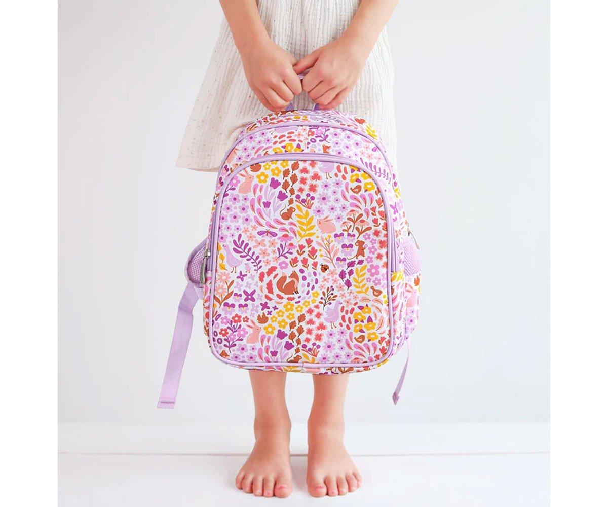 A Little Lovely Company Mochila con bolsillo térmico Flower Garden