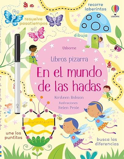 Usborne Libro pizarra En el mundo de las hadas