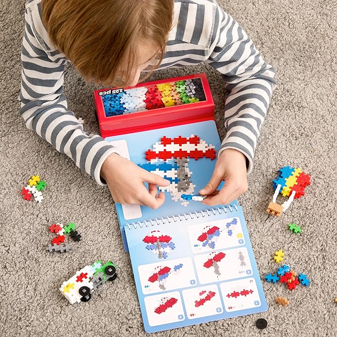 Plus Plus Puzzle Activity 125 piezas transportes