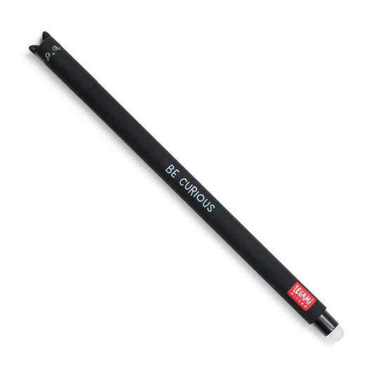 Legami Bolígrafo de gel borrable gatito negro