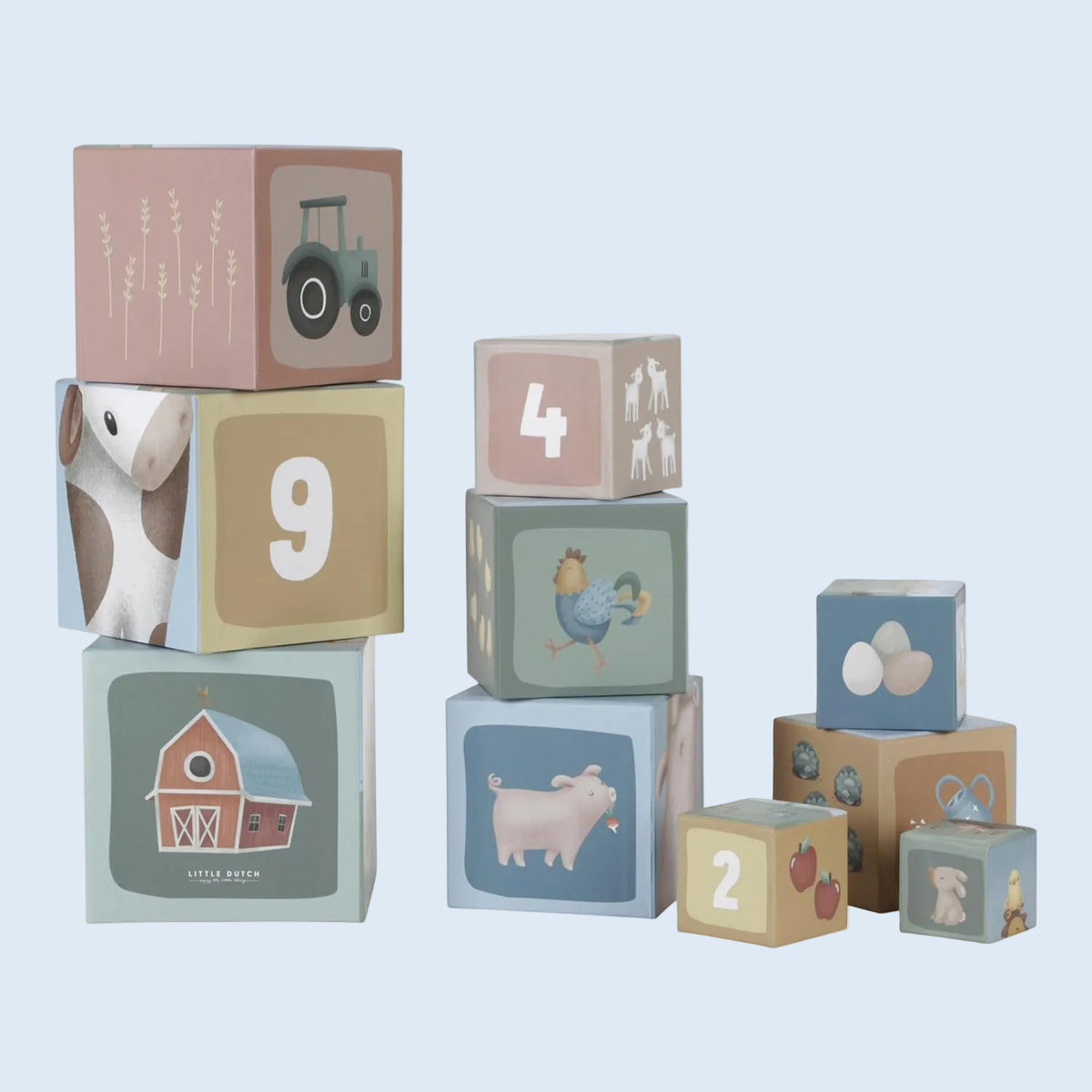 Little dutch Bloques apilables Granja