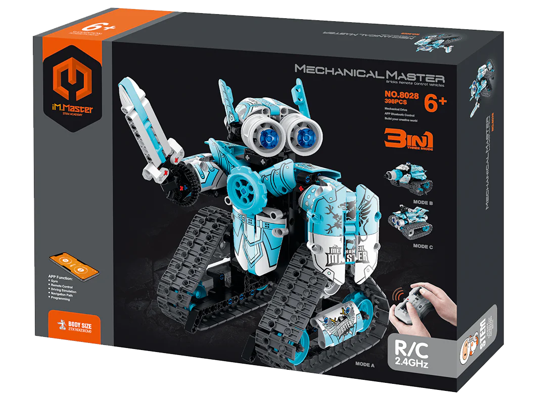 iMMaster Robot programable 3 en 1 color azul (398 piezas)